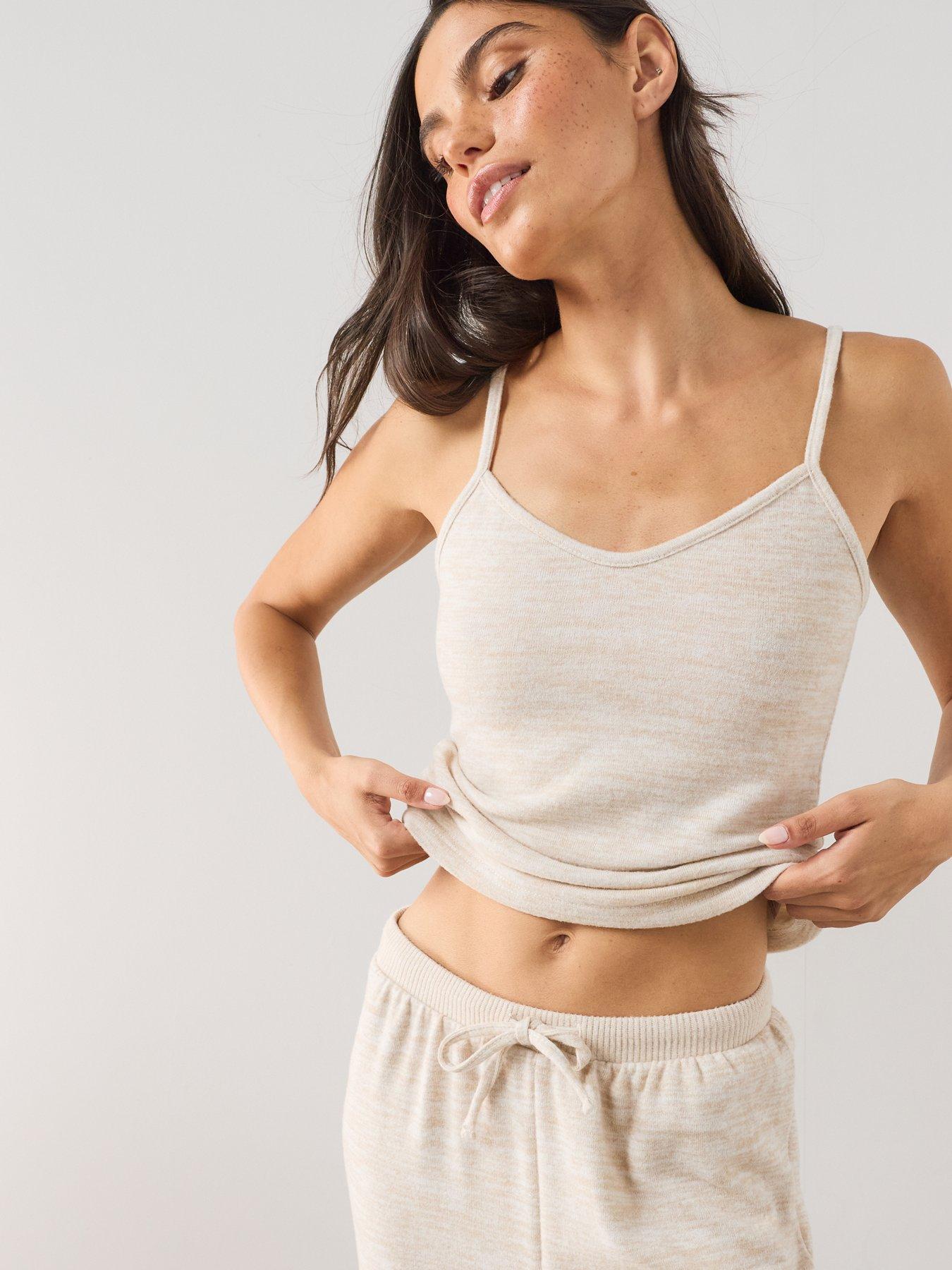 Image 4 of 7 of The Very Collection Knit Loungewear Set - Beige