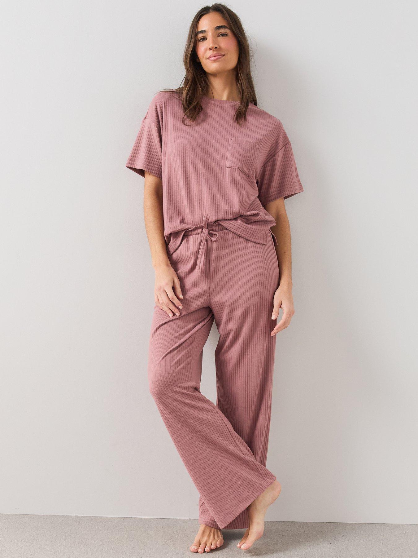 Image 1 of 7 of The Very Collection Soft Touch Pyjama Set - Pink
