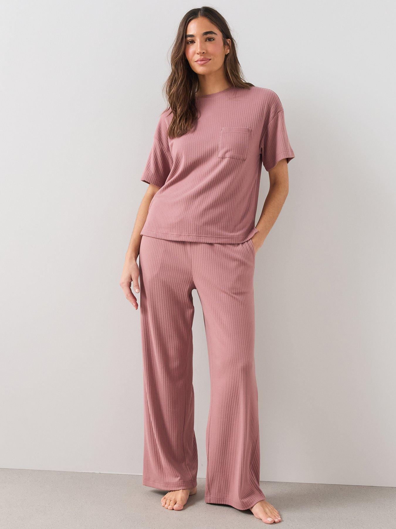 Image 4 of 7 of The Very Collection Soft Touch Pyjama Set - Pink