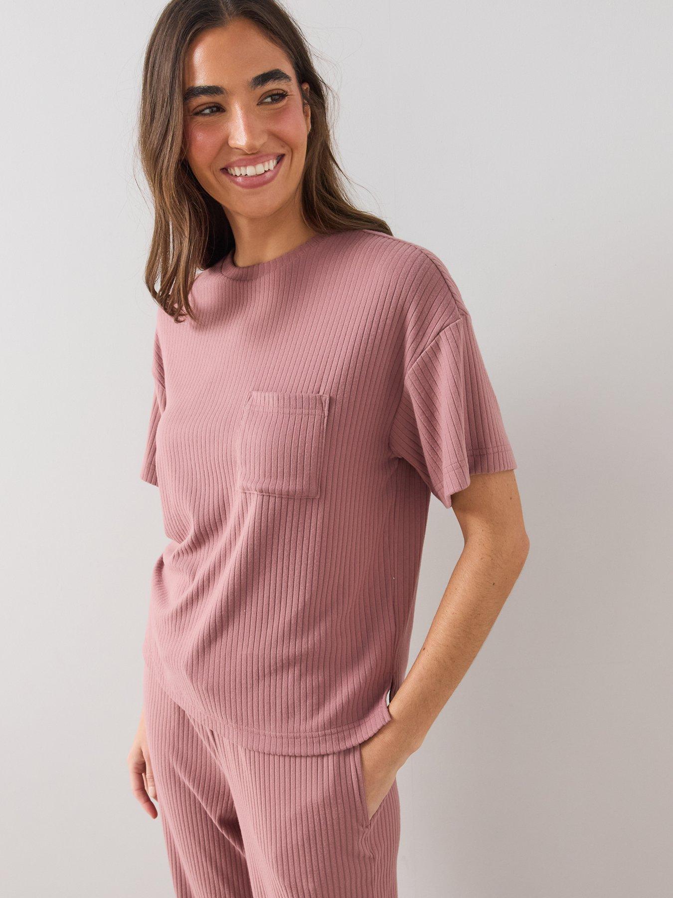 Image 5 of 7 of The Very Collection Soft Touch Pyjama Set - Pink