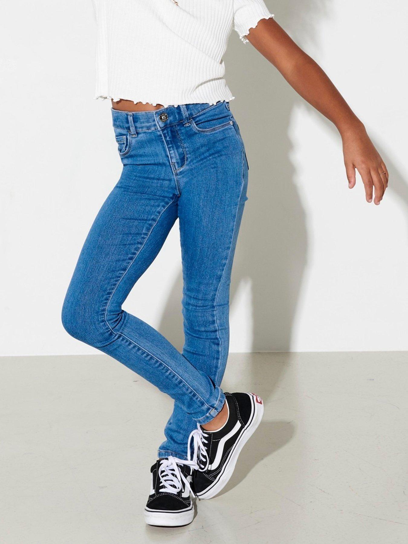 Only Kids Girls Medium Blue Skinny Jeans With Comfort Stretch - Image 2