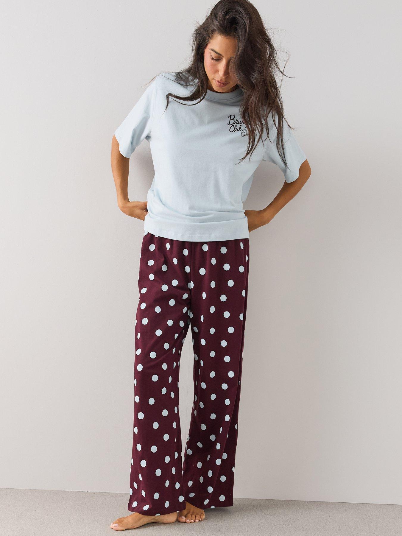 Image 3 of 6 of The Very Collection Oversized Graphic Pyjama Set - Blue