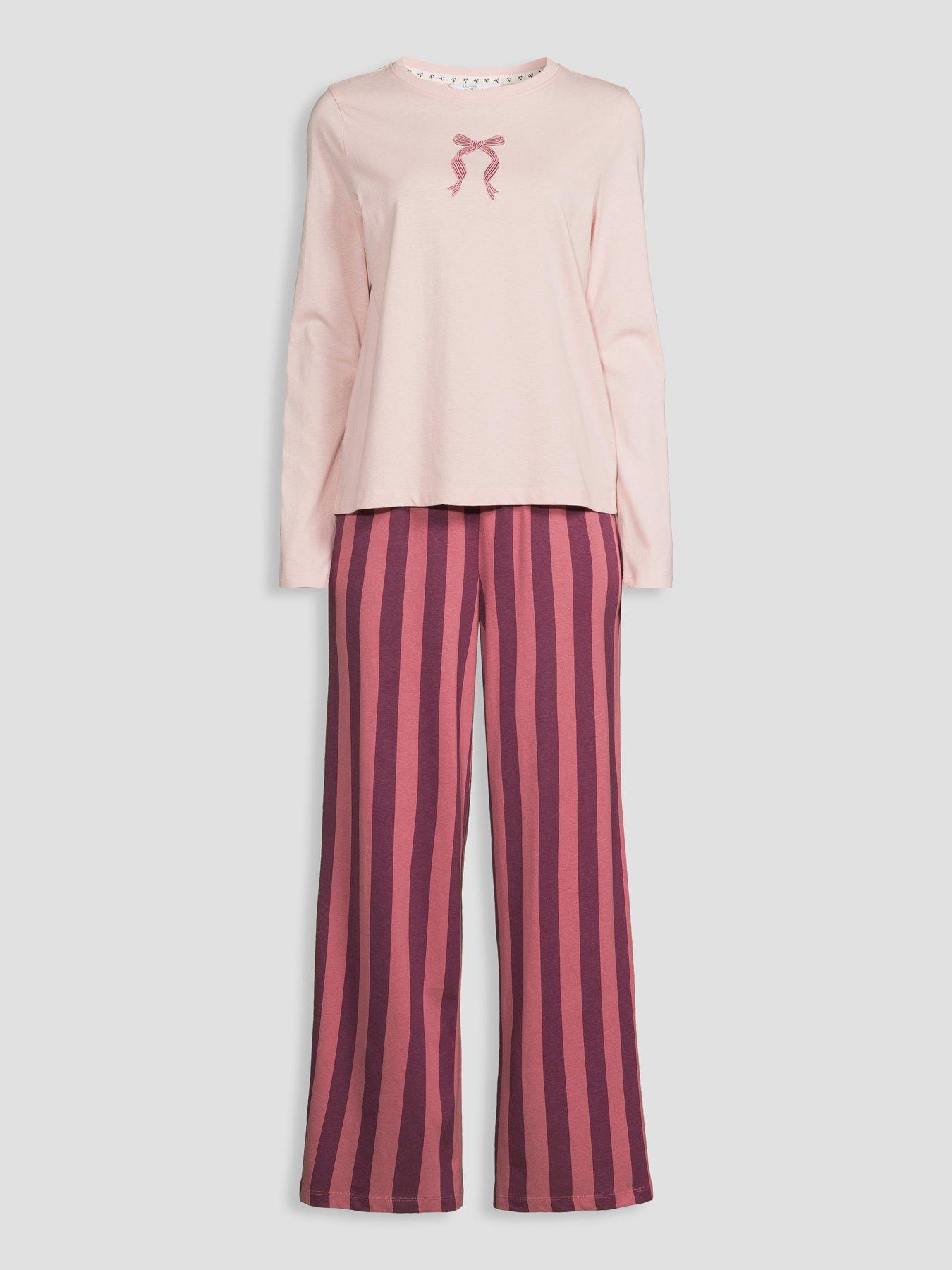 Image 7 of 7 of The Very Collection Cotton Rich Printed Pyjama Set - Pink