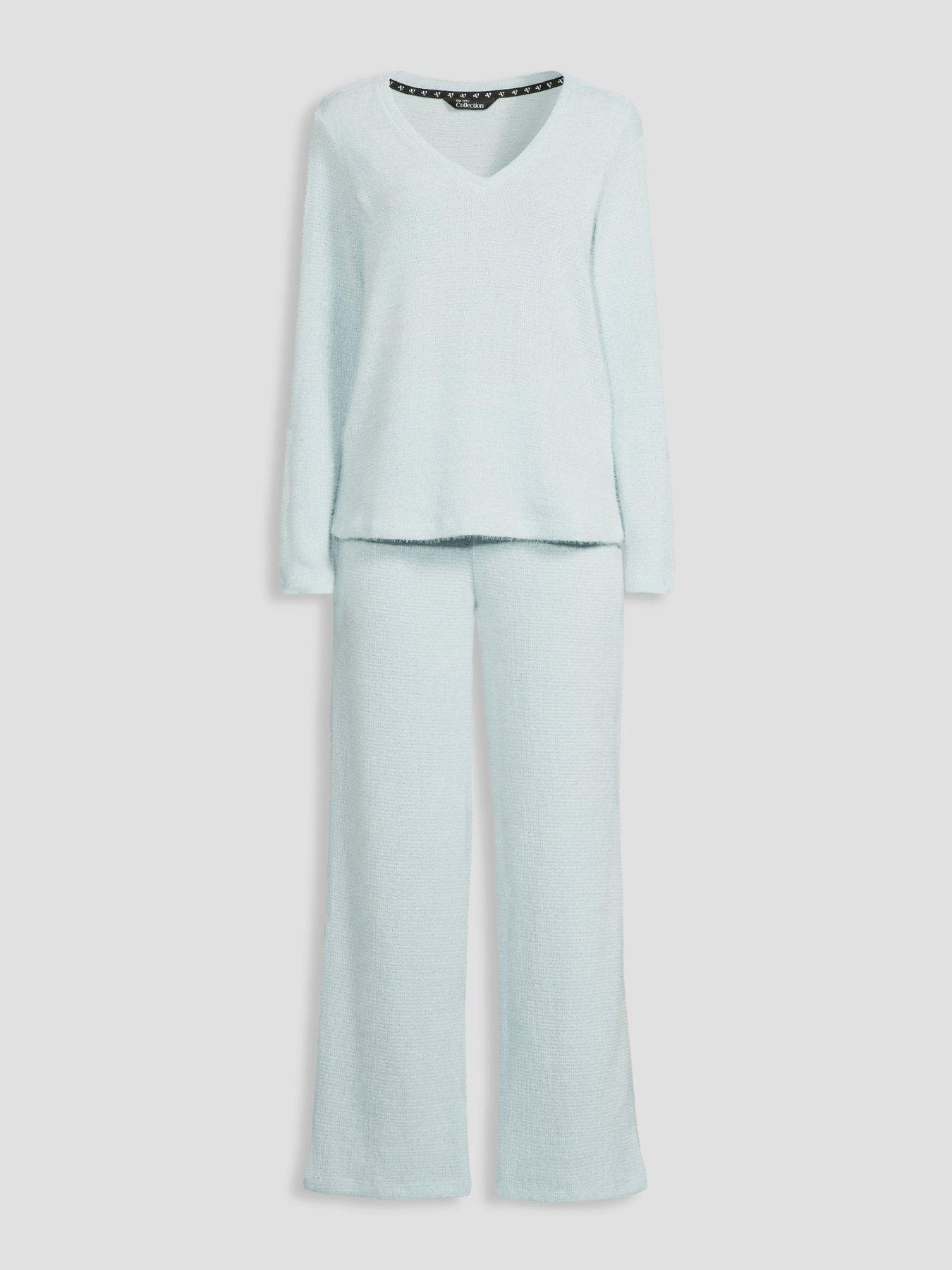 Image 7 of 7 of The Very Collection Soft Touch Knit Pyjama Set - Blue