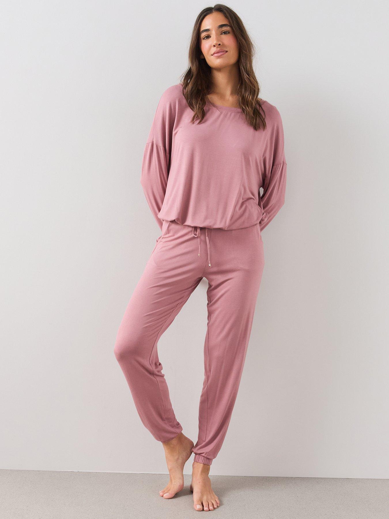 Image 1 of 6 of The Very Collection Slouchy Cuffed Pyjama Set&nbsp;