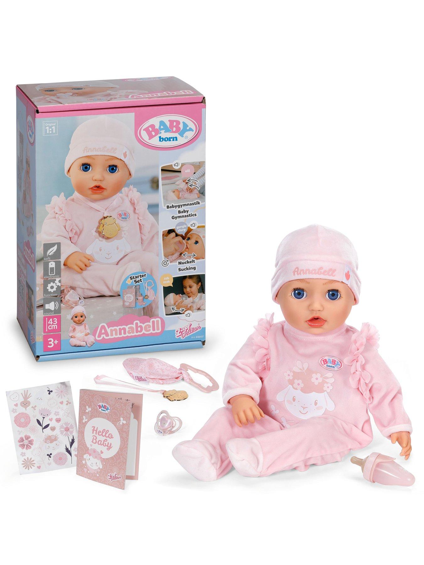 Image 2 of 7 of Baby Born Interactive 43cm Annabell Baby Doll