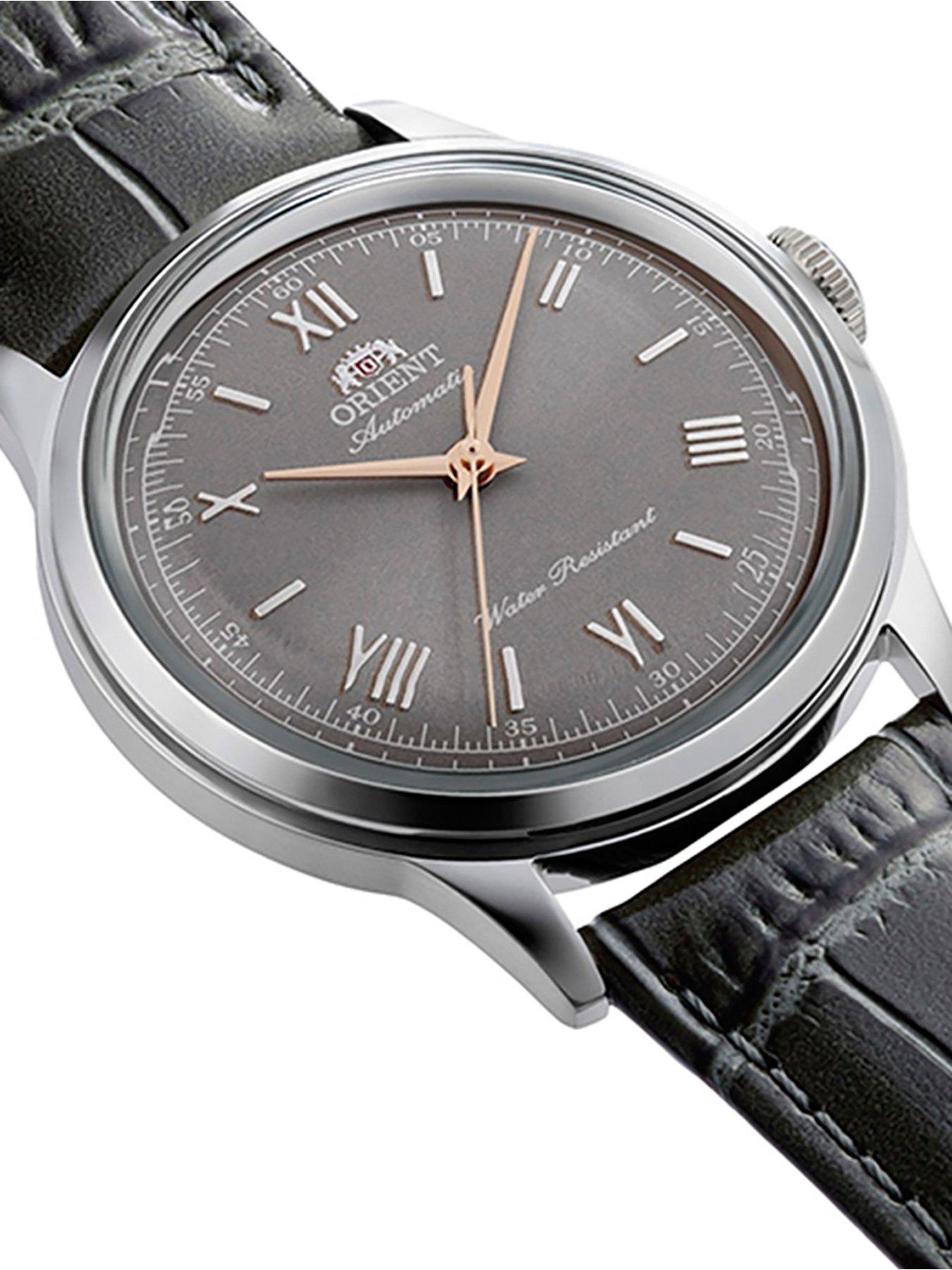 Image 2 of 4 of Orient Bambino 38mm Non-Date Red Dial Brown Leather Strap
