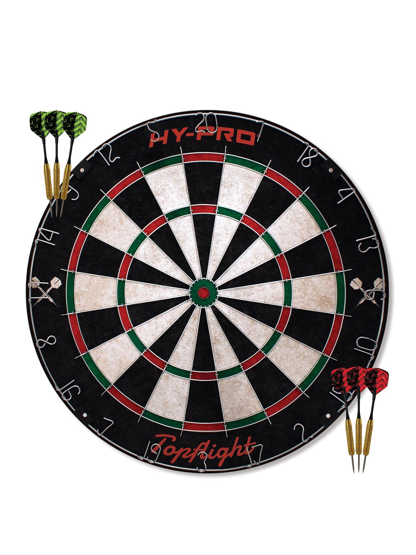 Hy-Pro Topflight Dartboard With 6x 18g Darts