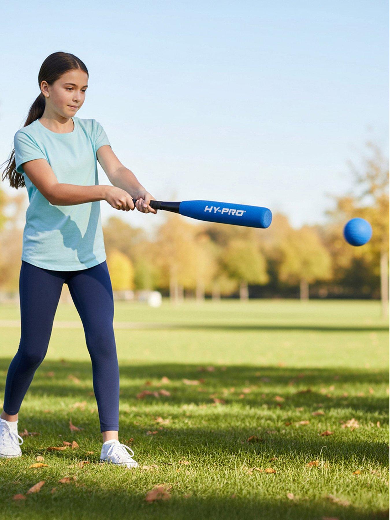 Image 1 of 7 of Hy-Pro Hy-Pro Jumbo Foam Baseball Bat &amp; Ball Set - Blue
