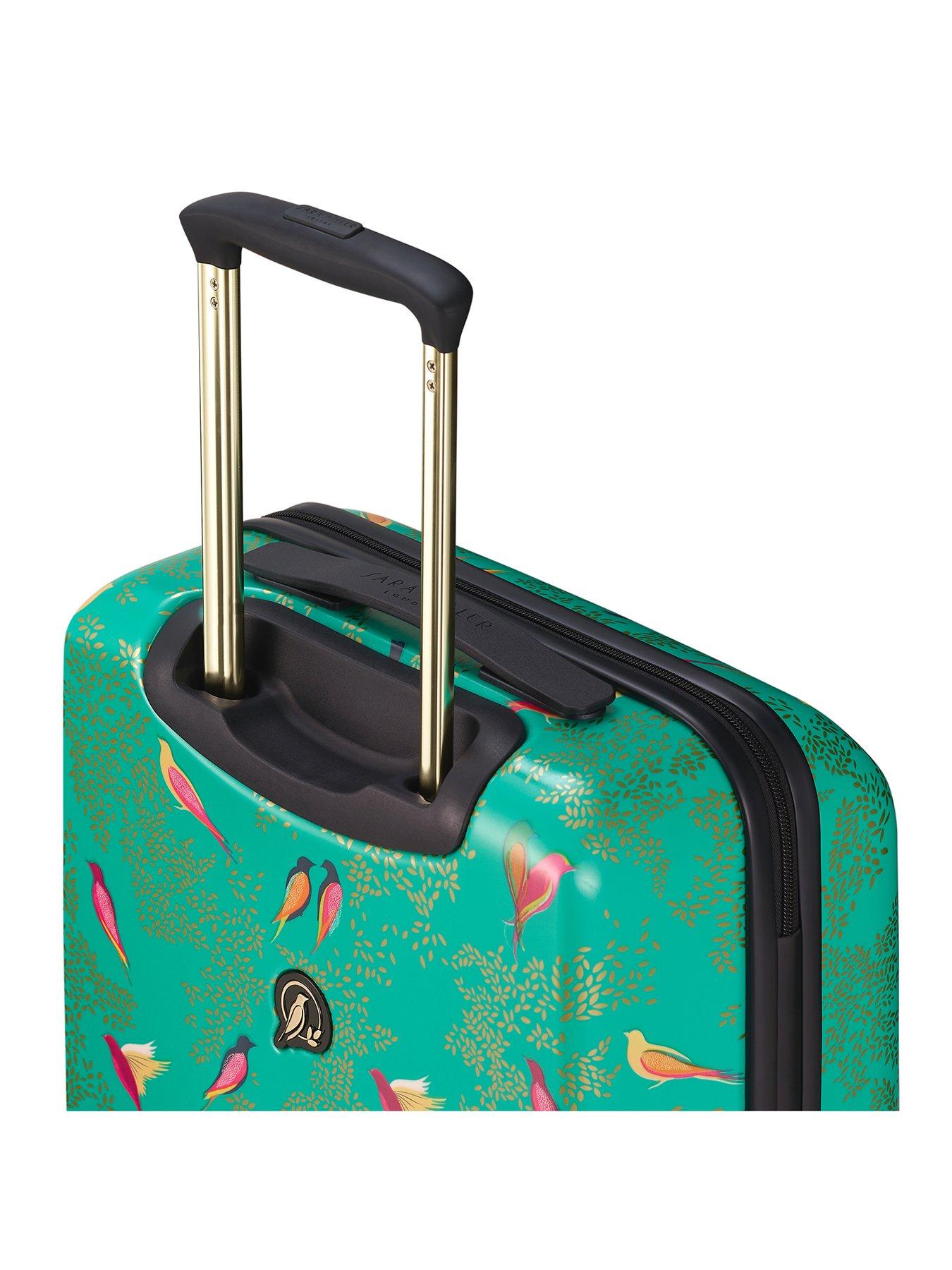 Image 6 of 7 of Sara Miller Cabin 4 Wheeled Trolley Case - Green Birds
