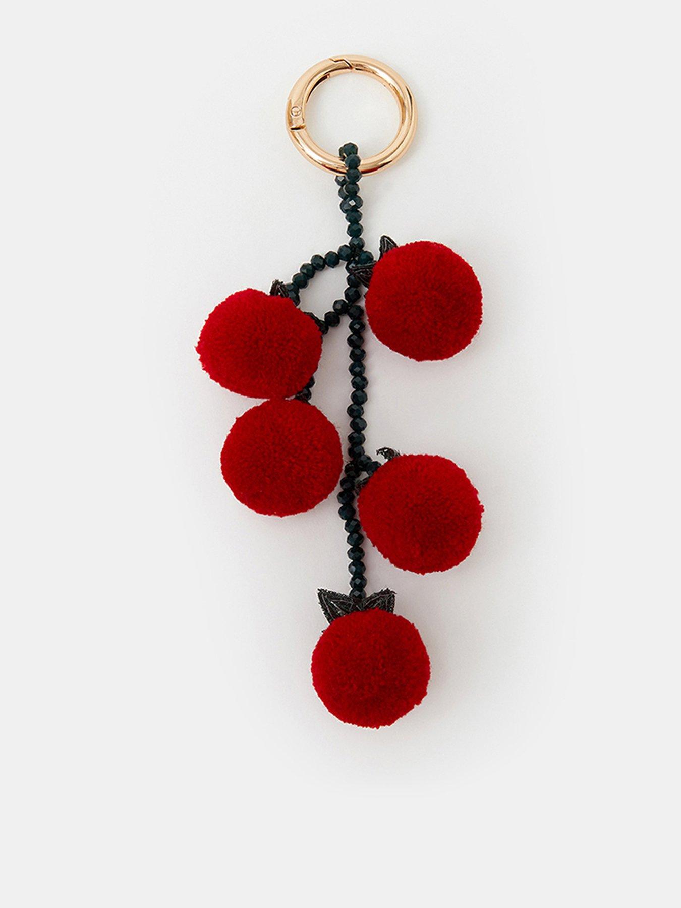 Accessorize Tomato Vine Bag Charm - Red
