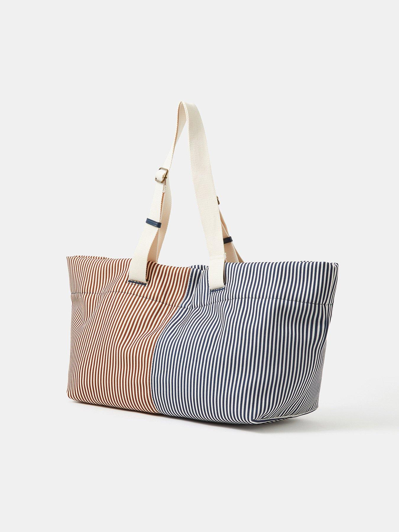 Image 3 of 5 of Accessorize Large Stripe Shopper Bag