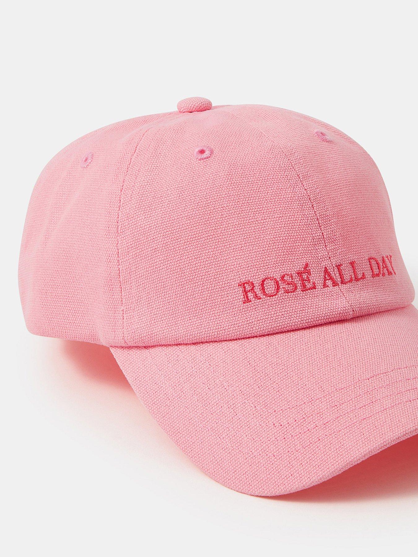 Image 4 of 4 of Accessorize Rose All Day Baseball Cap - Pink