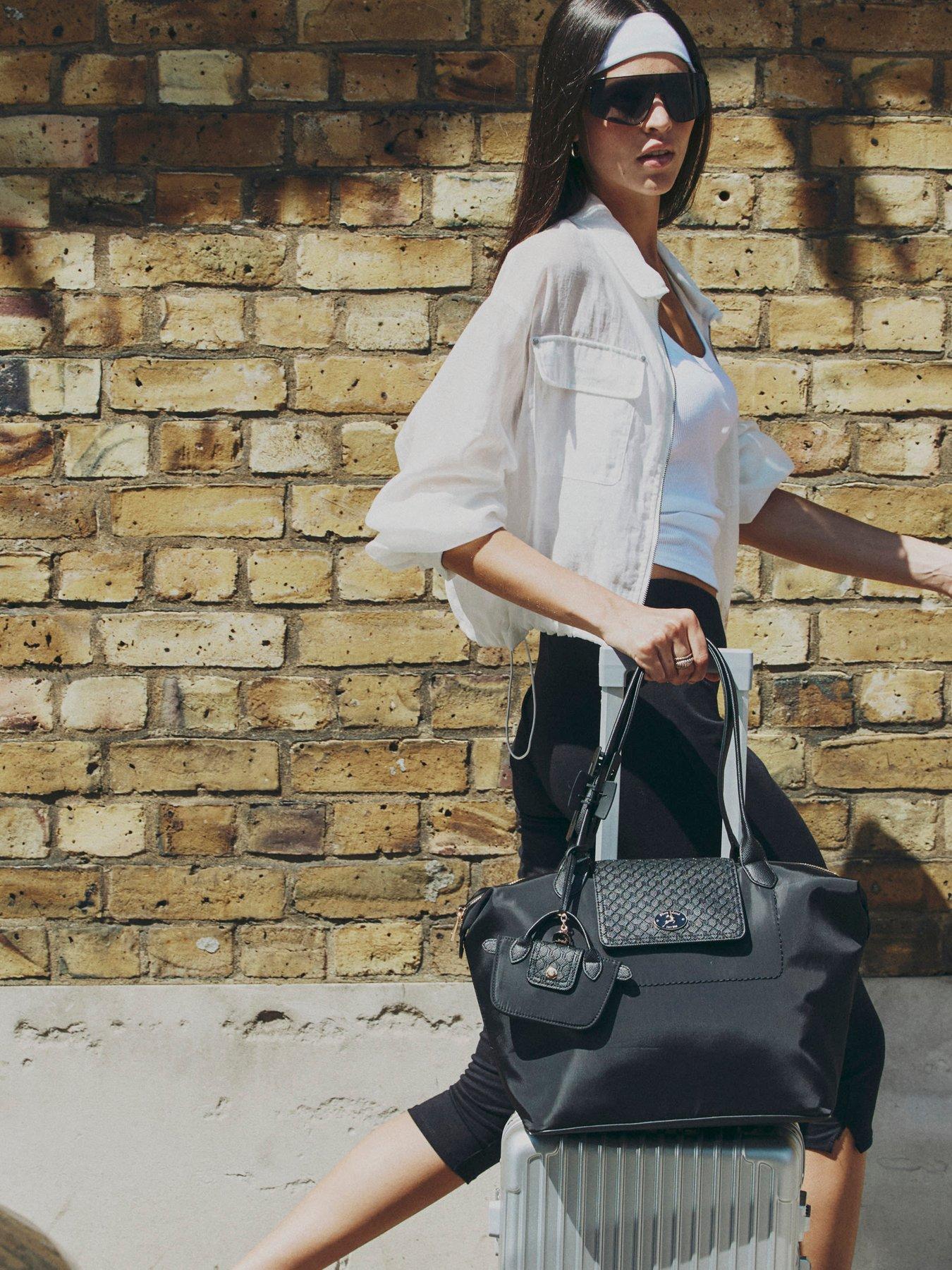 River Island Flap Over Shopper Bag - Black