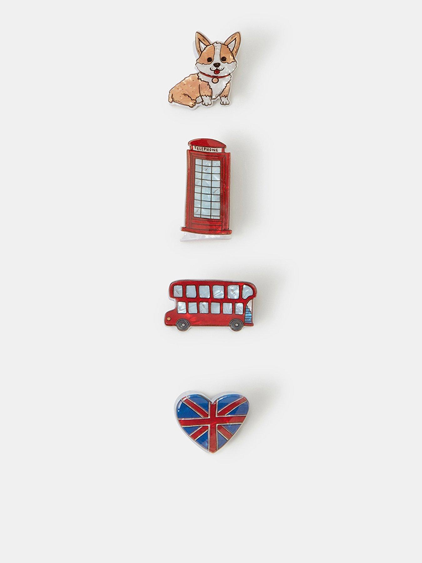 Accessorize 4 X Mini London Claw Clip - Multi