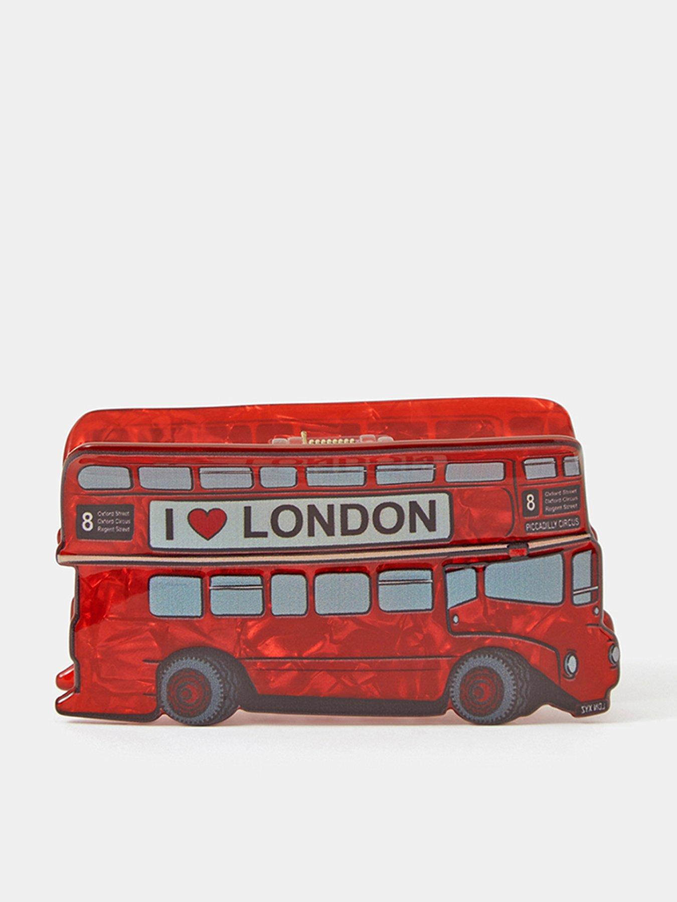 Accessorize London Bus Claw Clip - Red