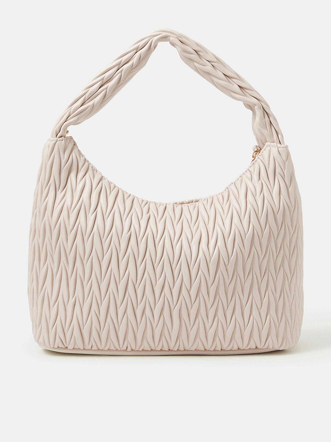Accessorize Quilted Handbag - Cream