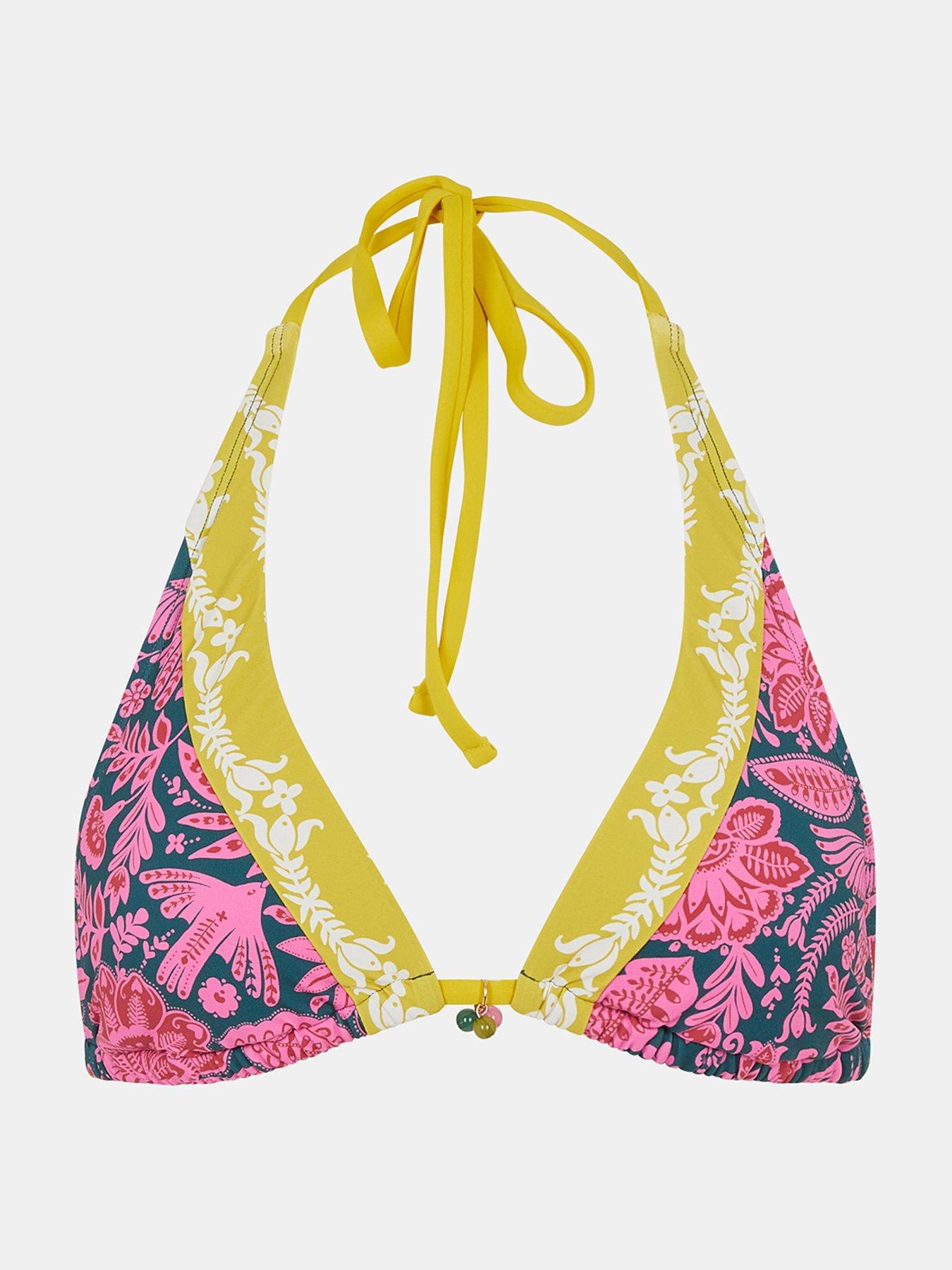 Image 5 of 5 of Accessorize Printed Boarder Bikini Top