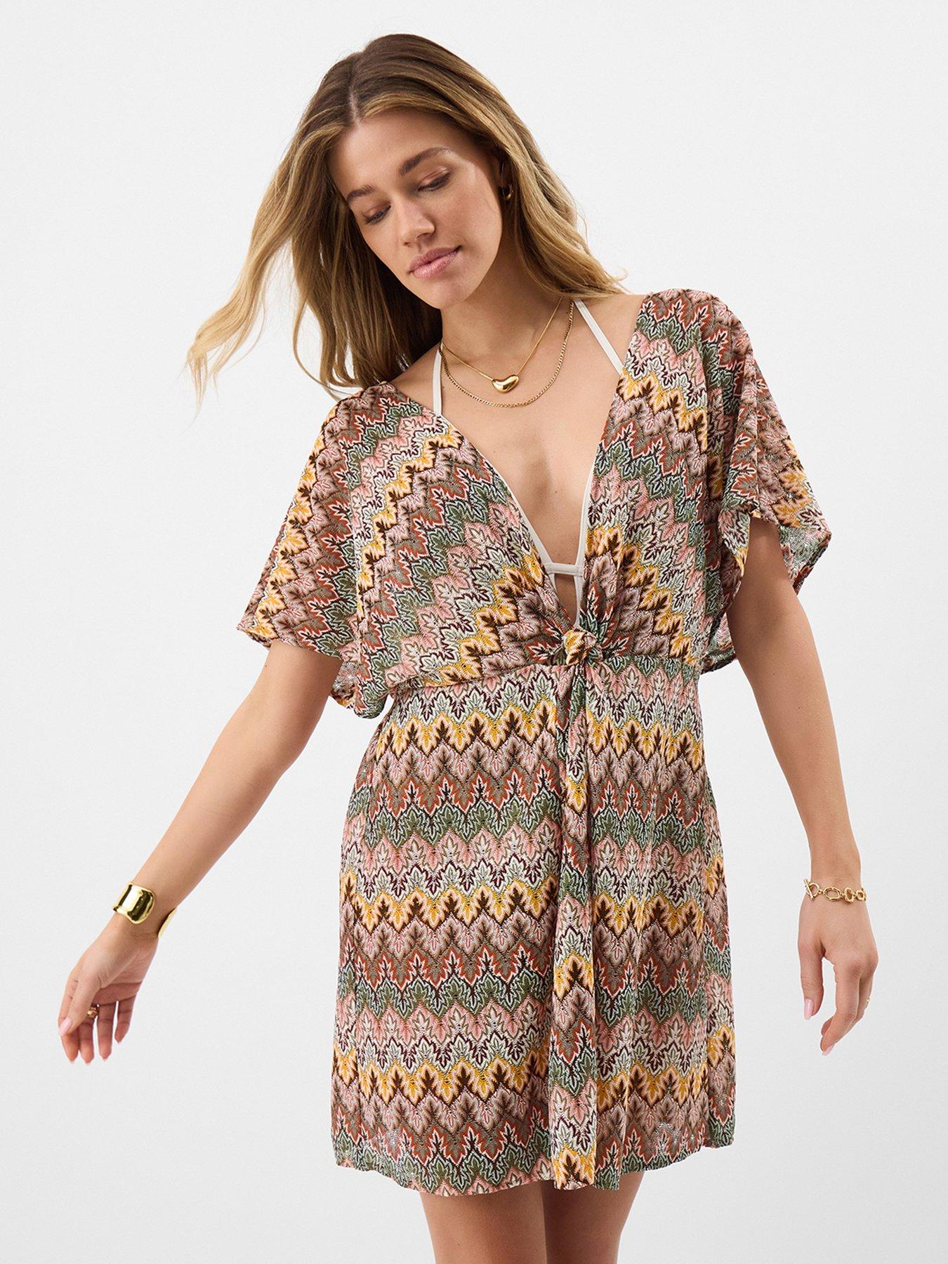 Accessorize Neutral Crochet Kaftan