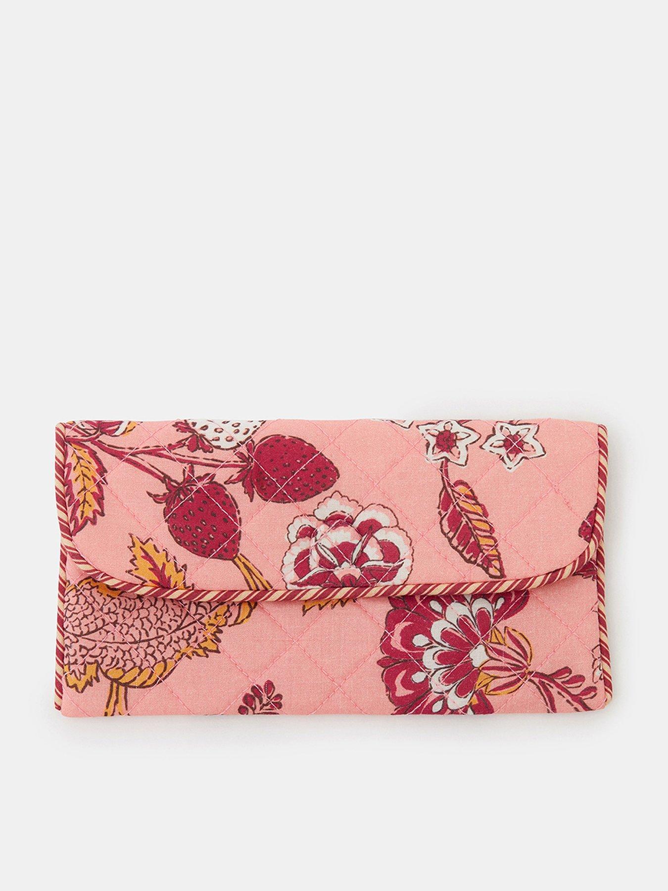 Accessorize Floral Quilted Sunglasses Pouch - Pink