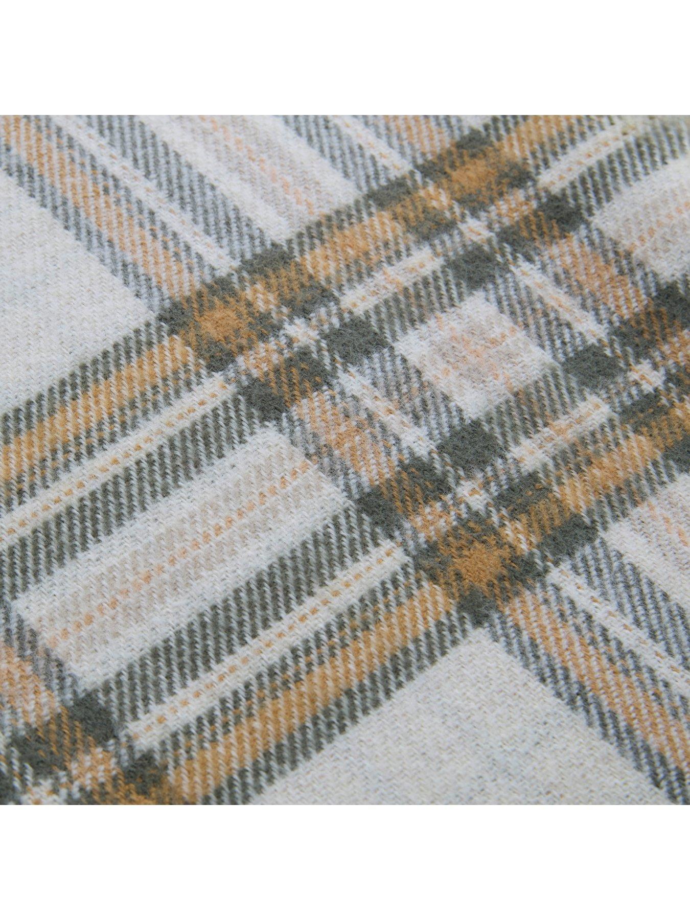 Image 4 of 5 of Laura Ashley Padbury Check Throw 150cm x 200cm Olive