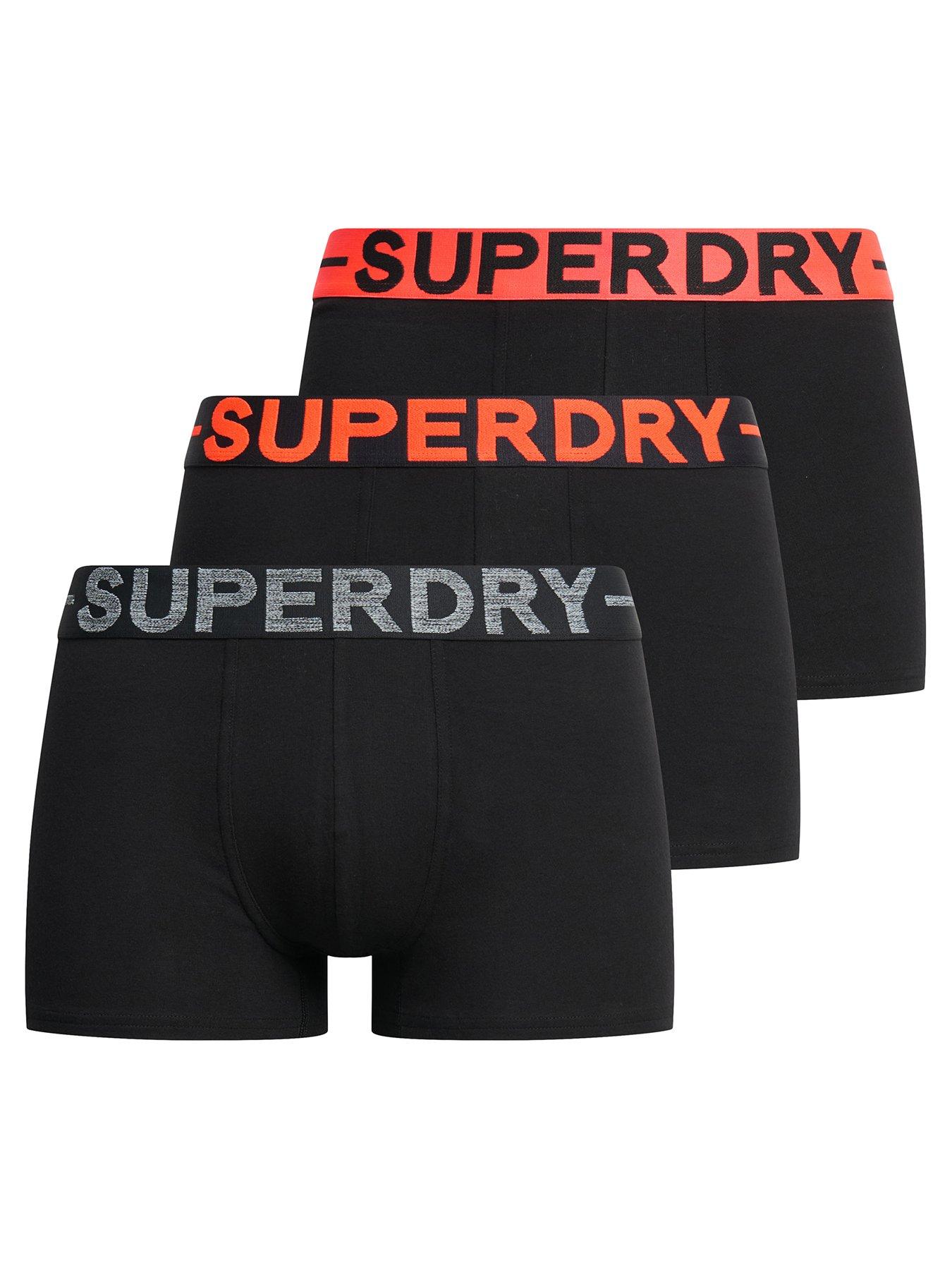 Image 1 of 4 of Superdry Trunks Triple Pack - Black