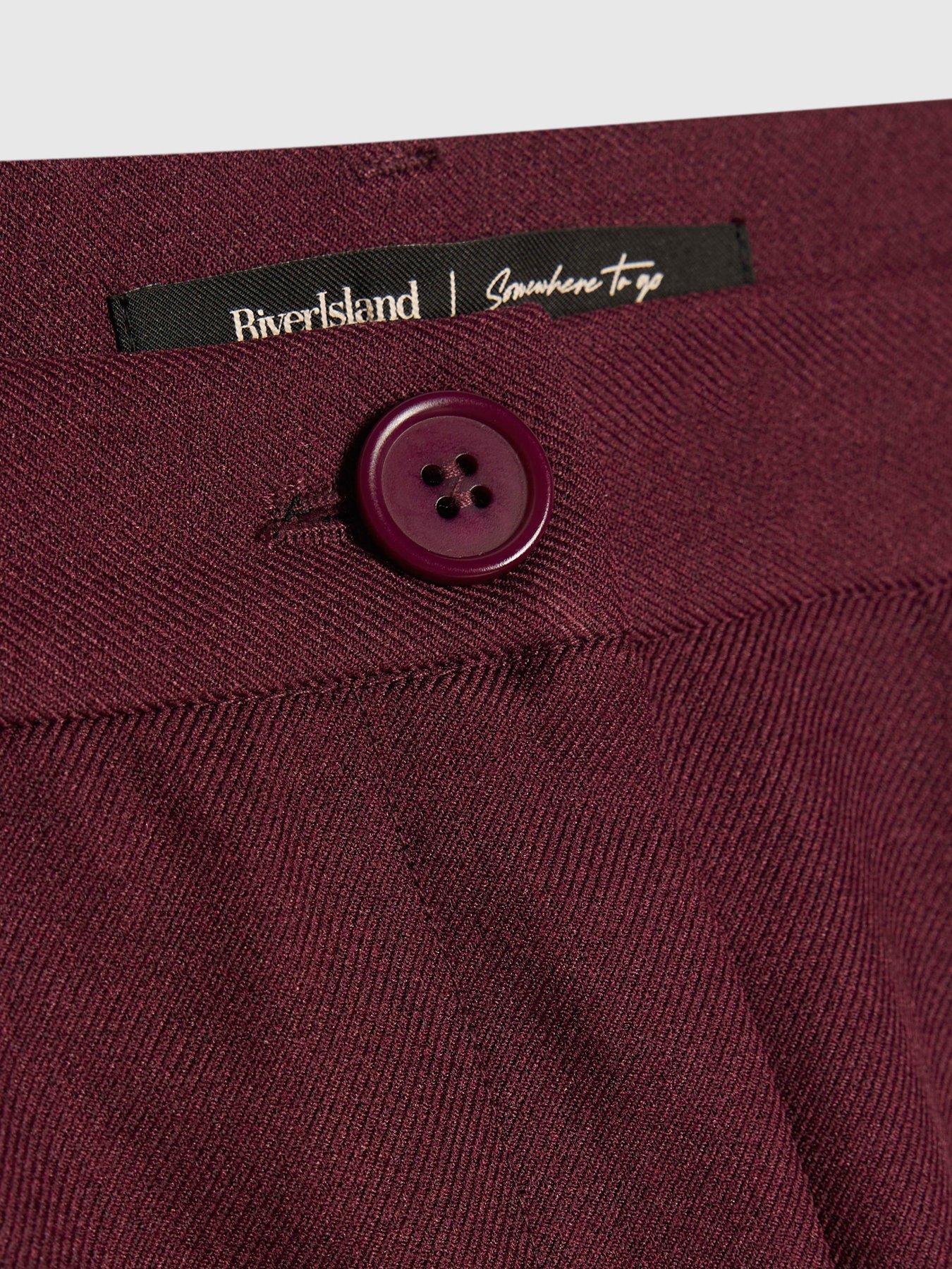 Image 6 of 6 of River Island Women's Structured Tailored Shorts - Purple