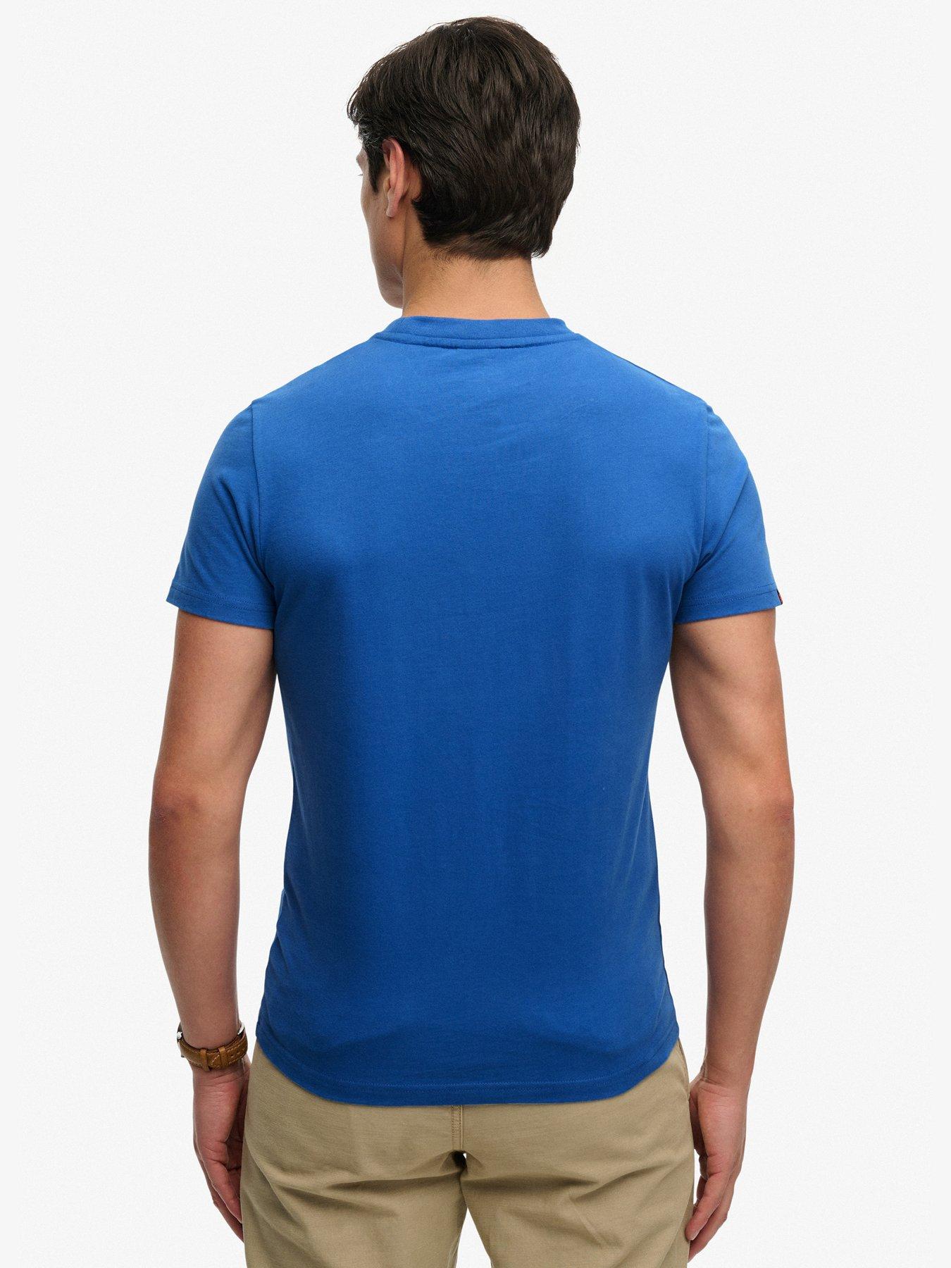 Image 2 of 6 of Superdry Essential Sdco Logo Embroidered T-shirt - Blue