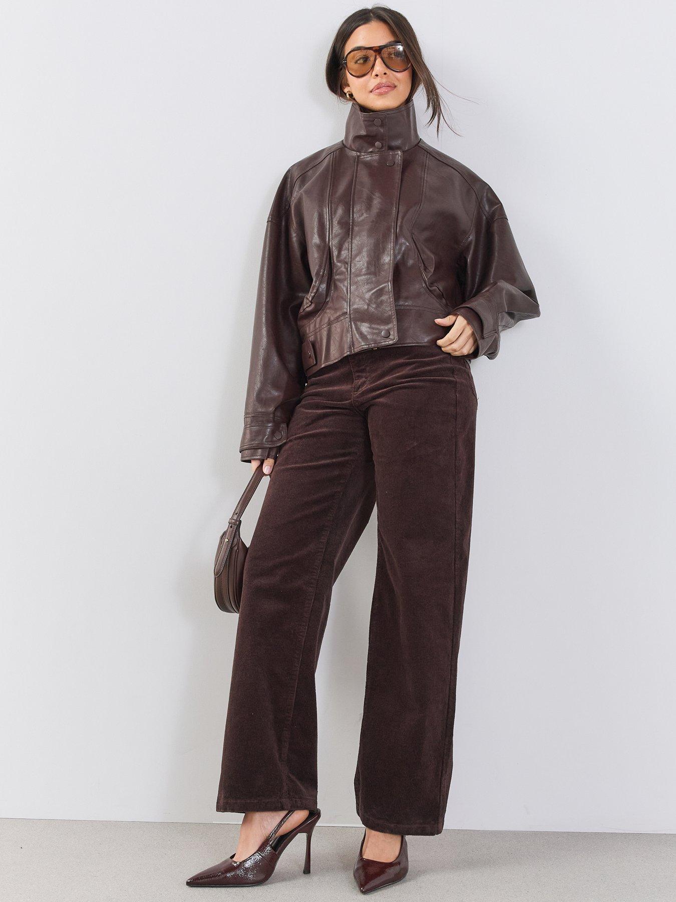Image 1 of 6 of The Very Collection Wide Leg Cord Trouser