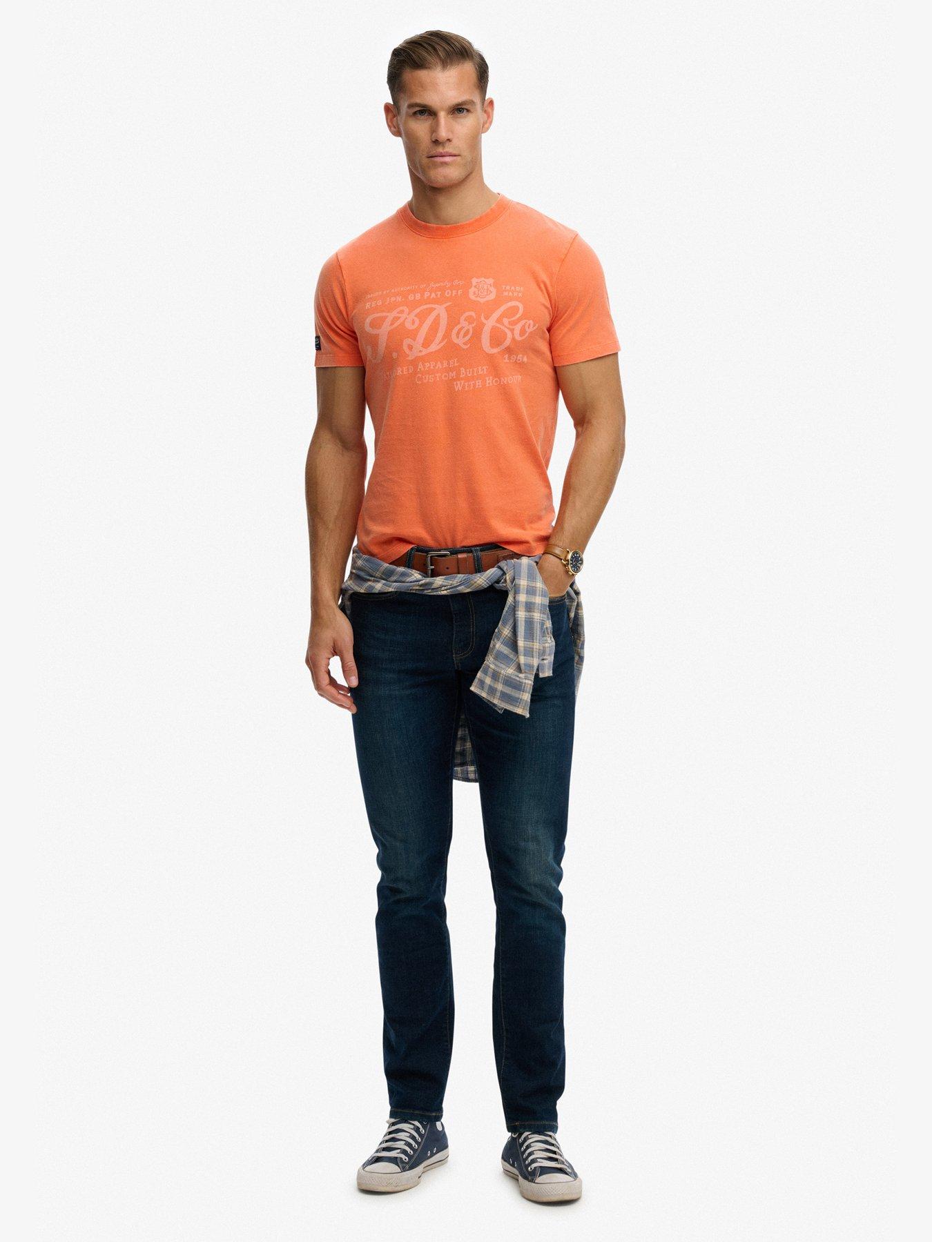 Image 3 of 5 of Superdry Industry Worker Relaxed T-Shirt - Orange