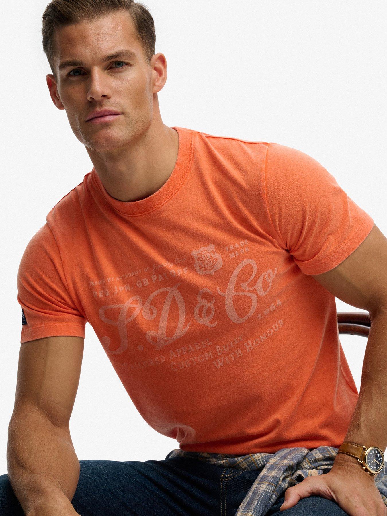 Image 4 of 5 of Superdry Industry Worker Relaxed T-Shirt - Orange