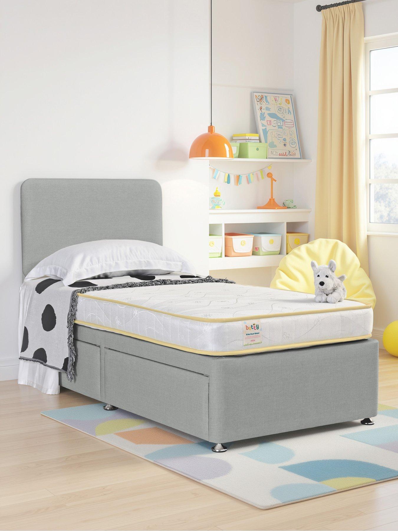 Airsprung Betty Bed  &  Dual Sided Mattress Set With Storage - Single