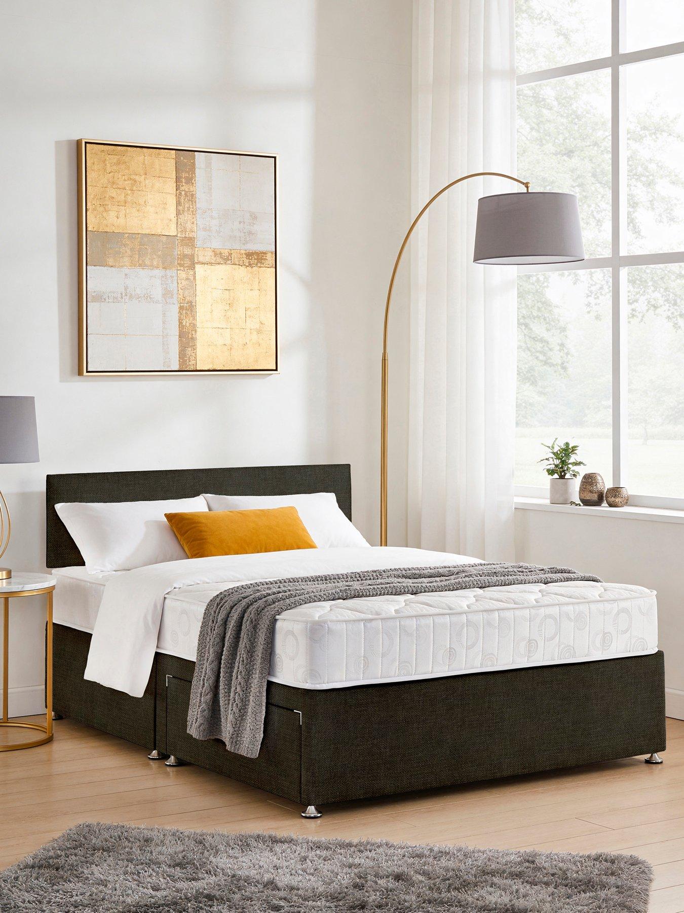 Airsprung Essentials Bed Base  &  Memory Mattress Set - Sg N/s