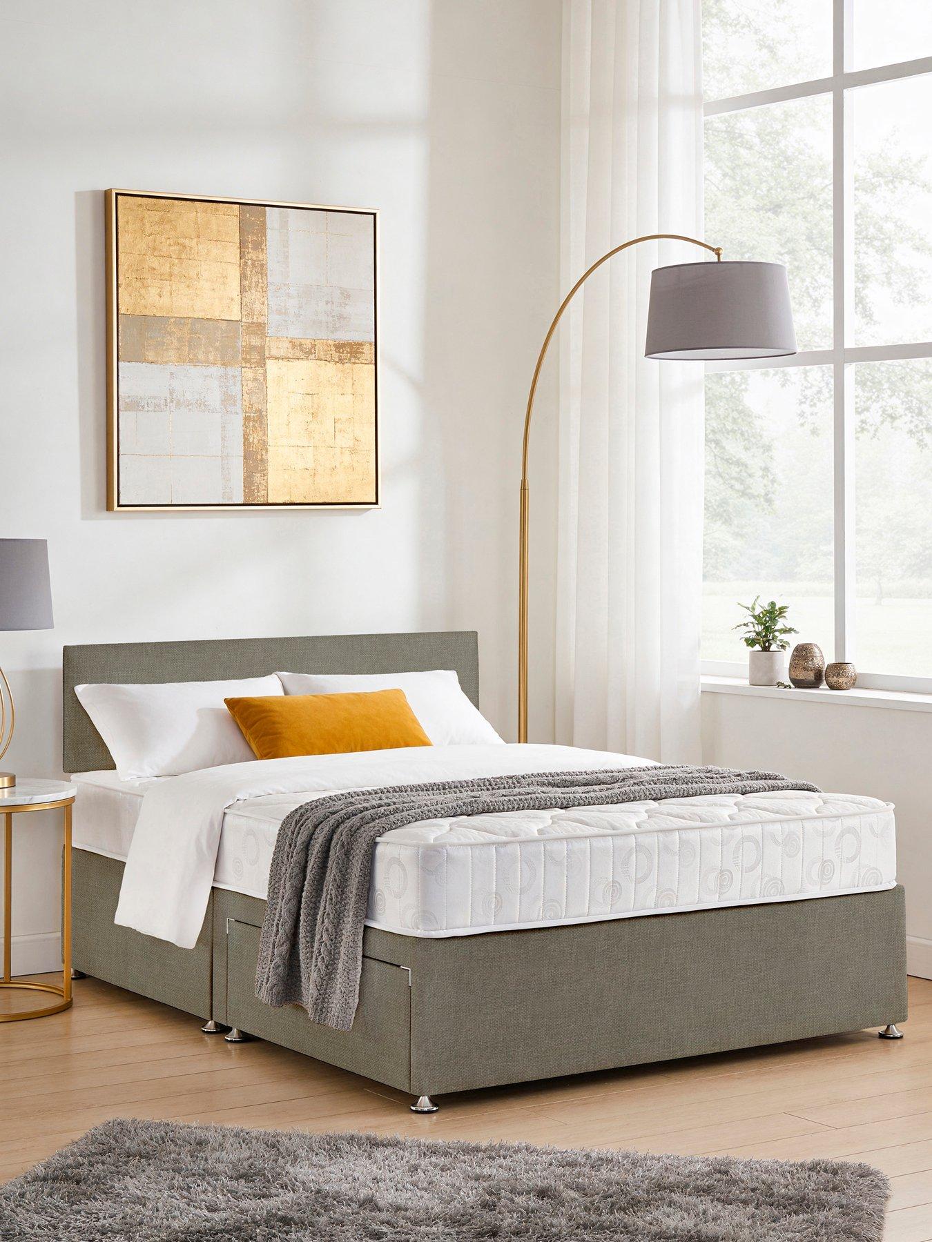 Airsprung Essentials Bed Base & Memory Mattress Set - Sg N/s