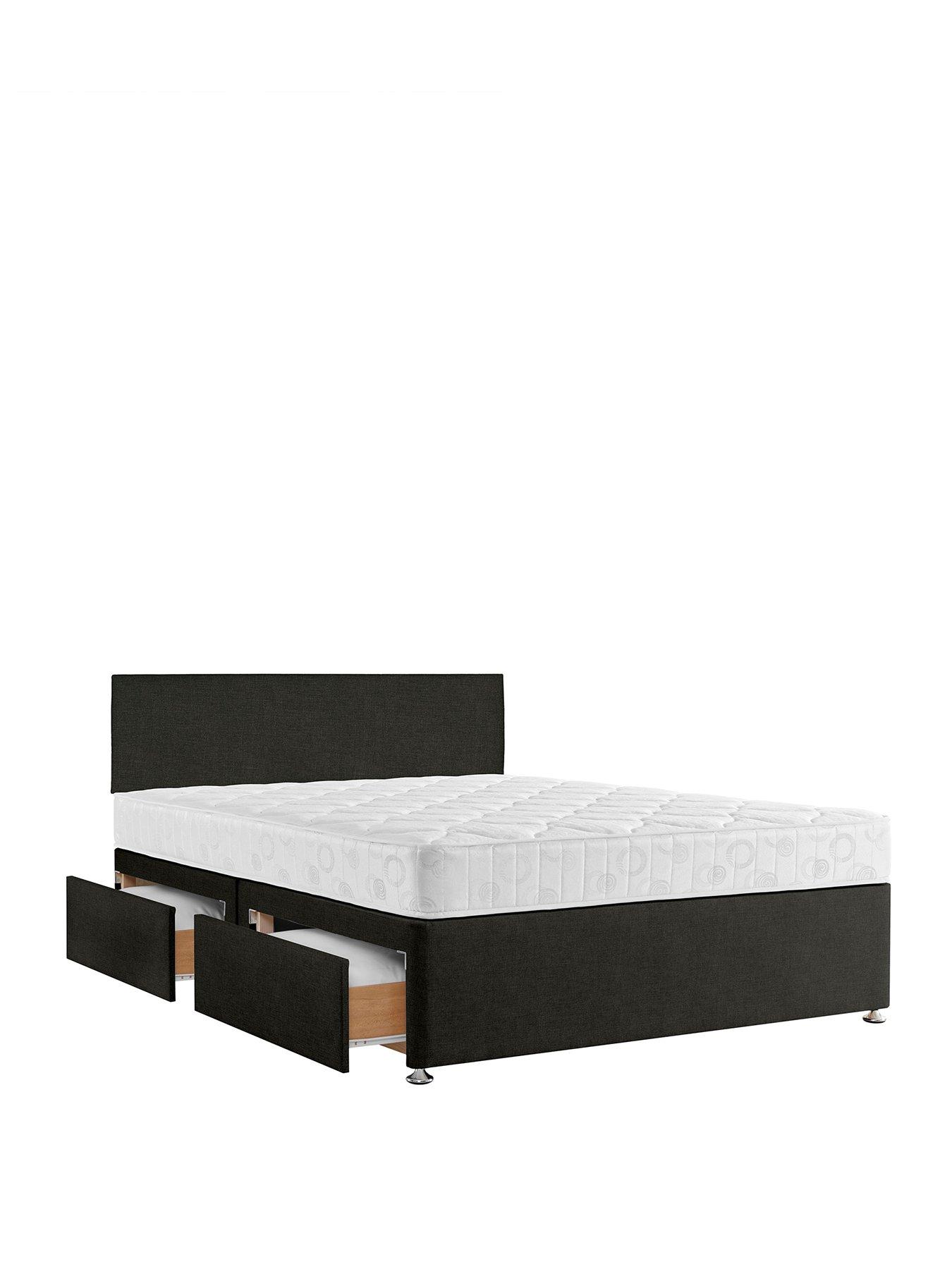 Image 2 of 7 of Airsprung Essentials Bed Base &amp; Memory Mattress Set - Sg N/s
