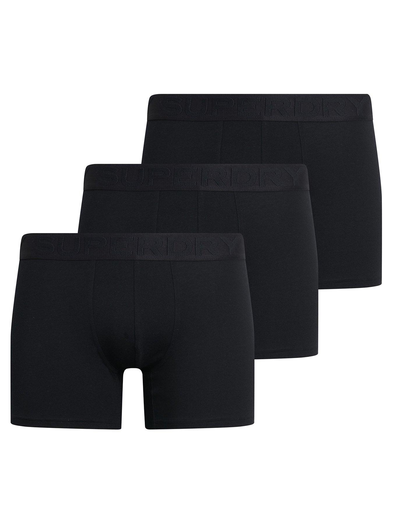 Superdry Boxer Triple Pack, Black, Size S, Men