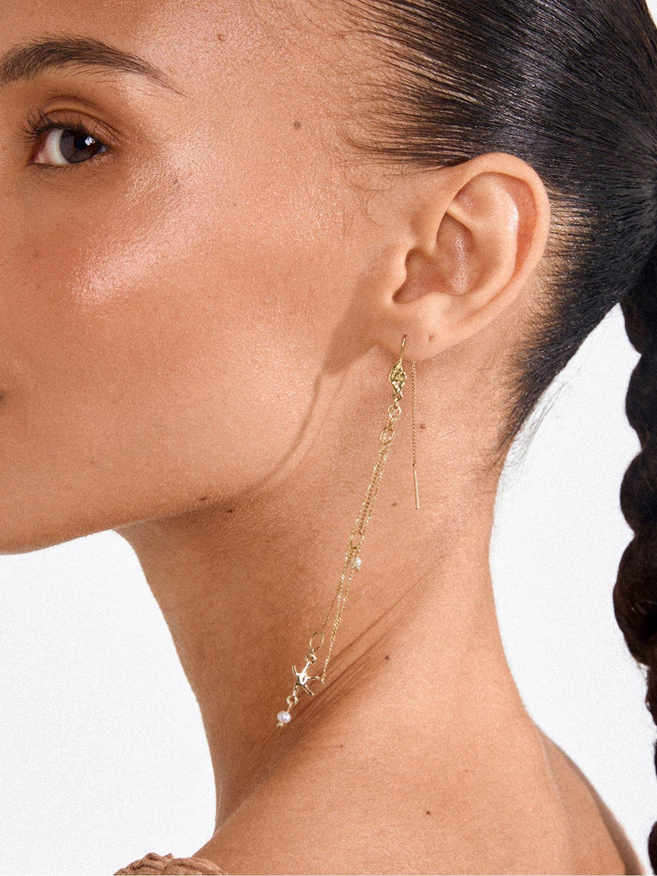 Image 4 of 4 of Pilgrim PRISM earrings gold-plated