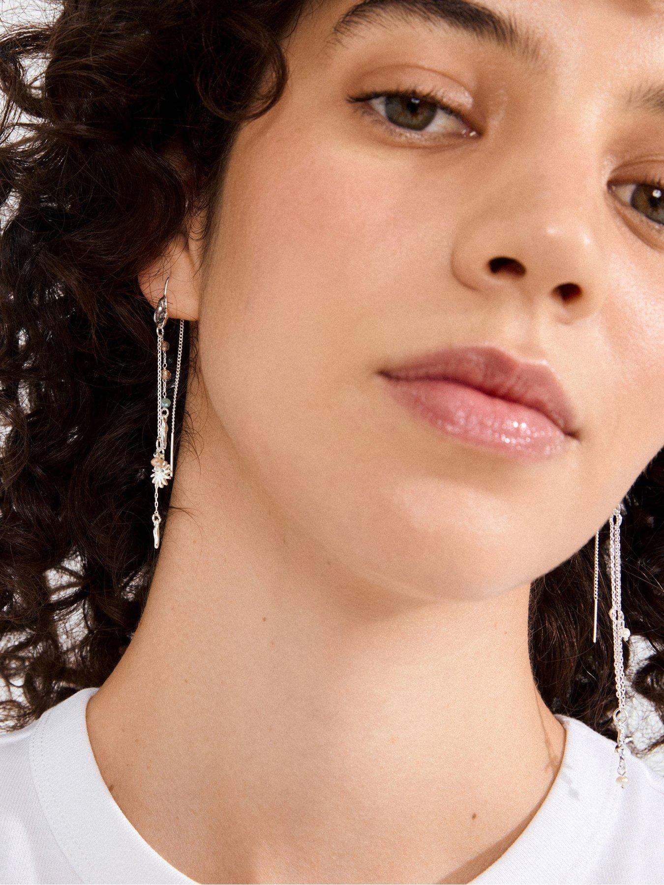 Image 2 of 4 of Pilgrim PRISM earrings silver-plated