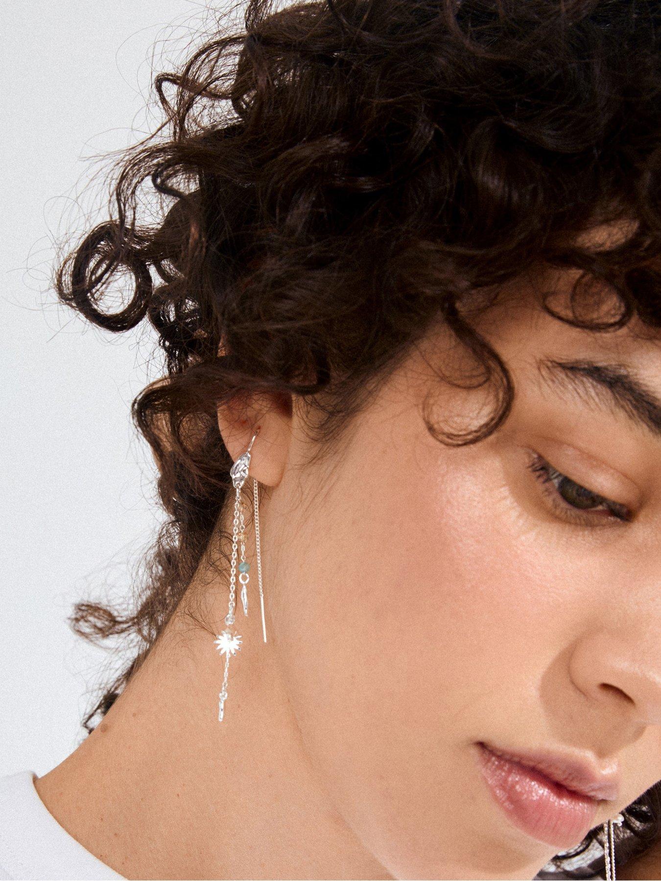 Image 4 of 4 of Pilgrim PRISM earrings silver-plated