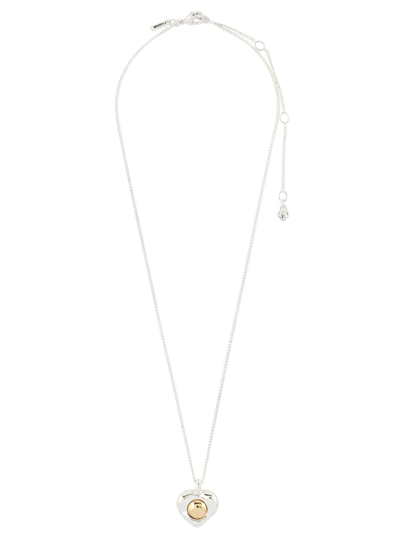 Image 7 of 7 of Pilgrim NOVA heart necklace silver-plated
