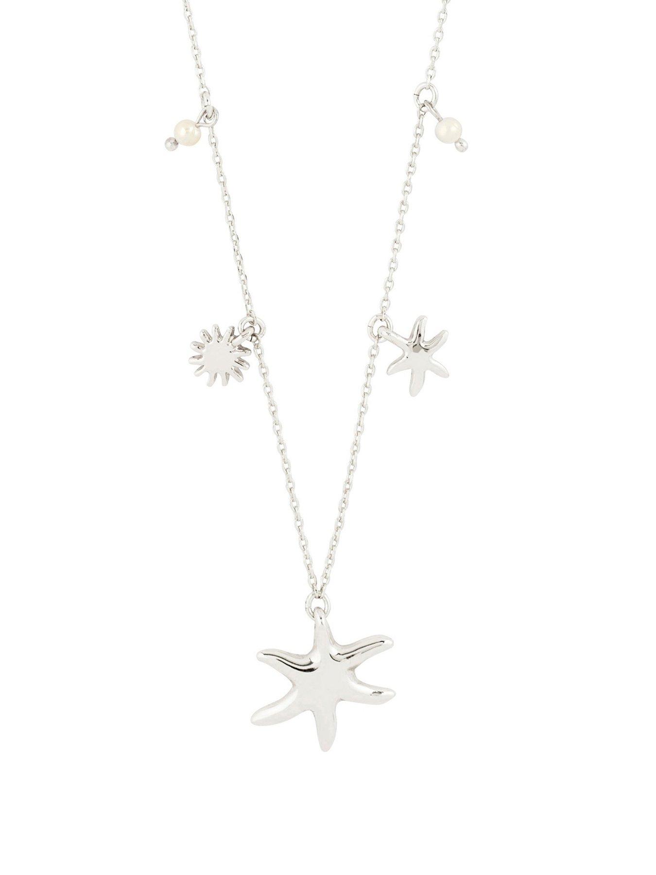 Pilgrim Prism Necklace Silver-Plated