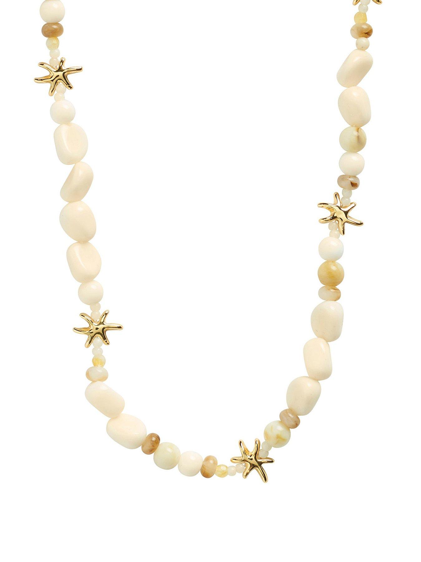 Pilgrim PRISM necklace white/gold-plated