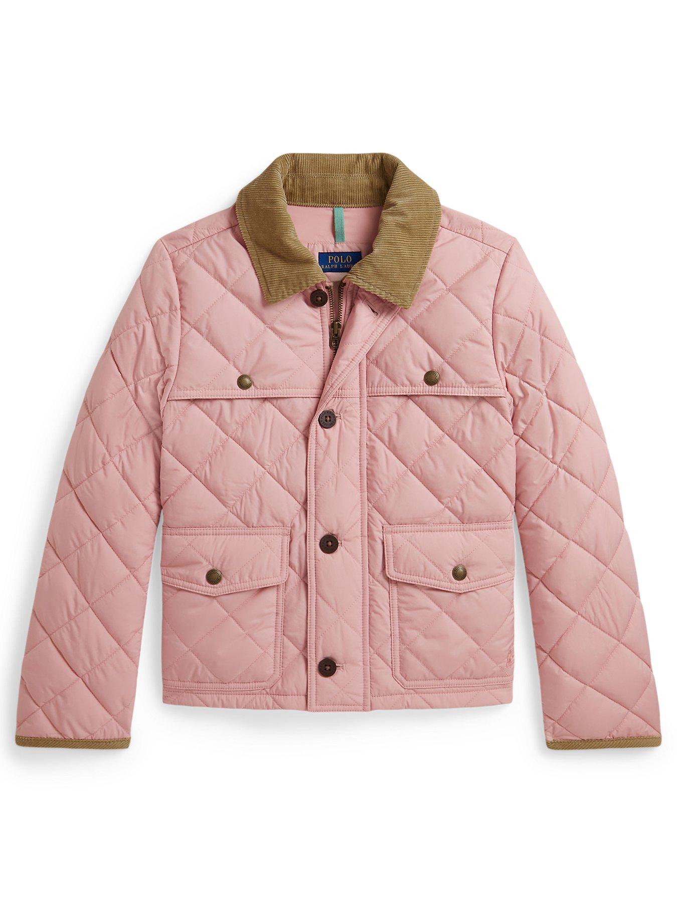 Polo Ralph Lauren Girls Quilted Coat Jacket - Pink