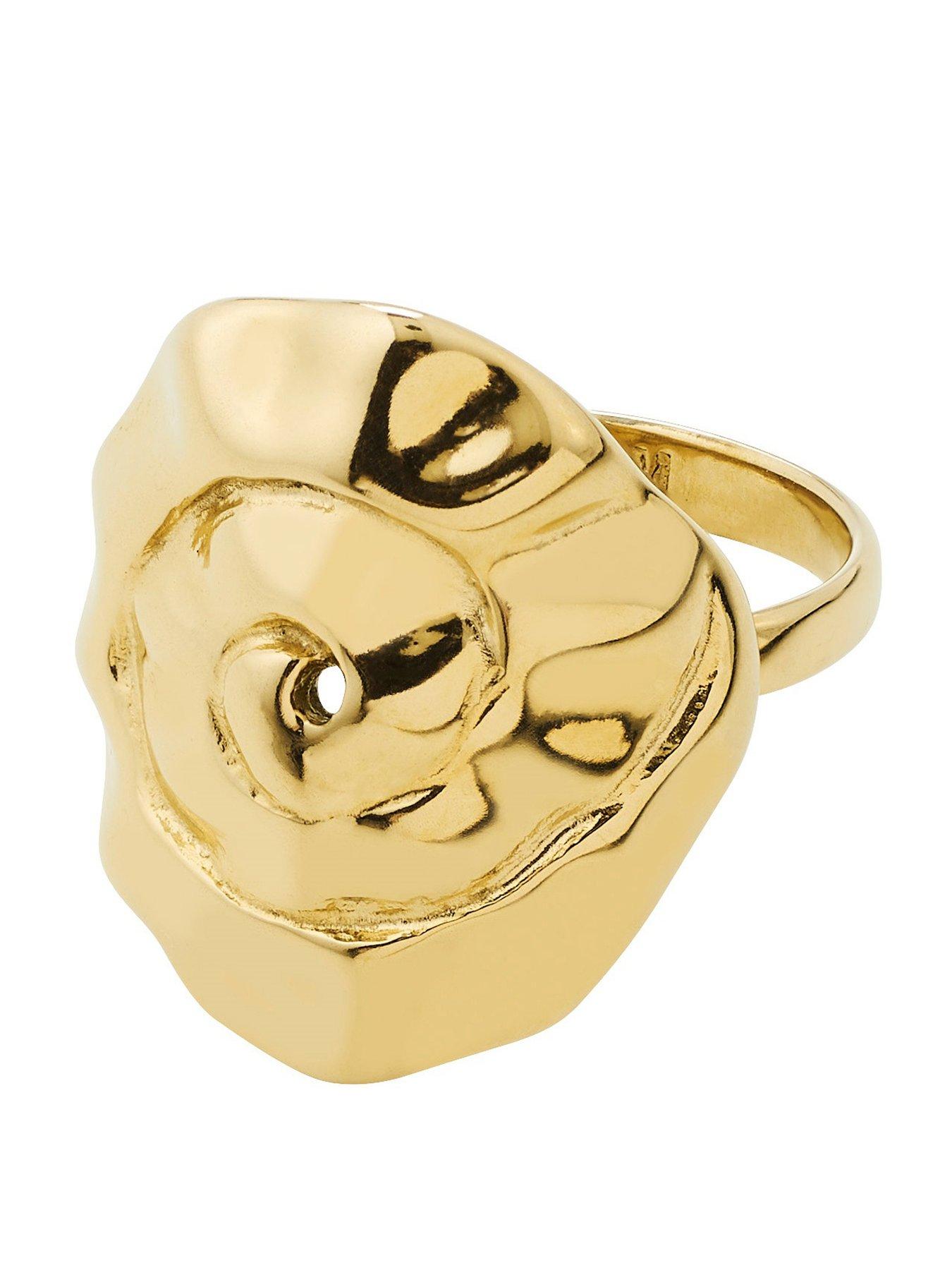 Image 1 of 6 of Pilgrim HAZE ring gold-plated