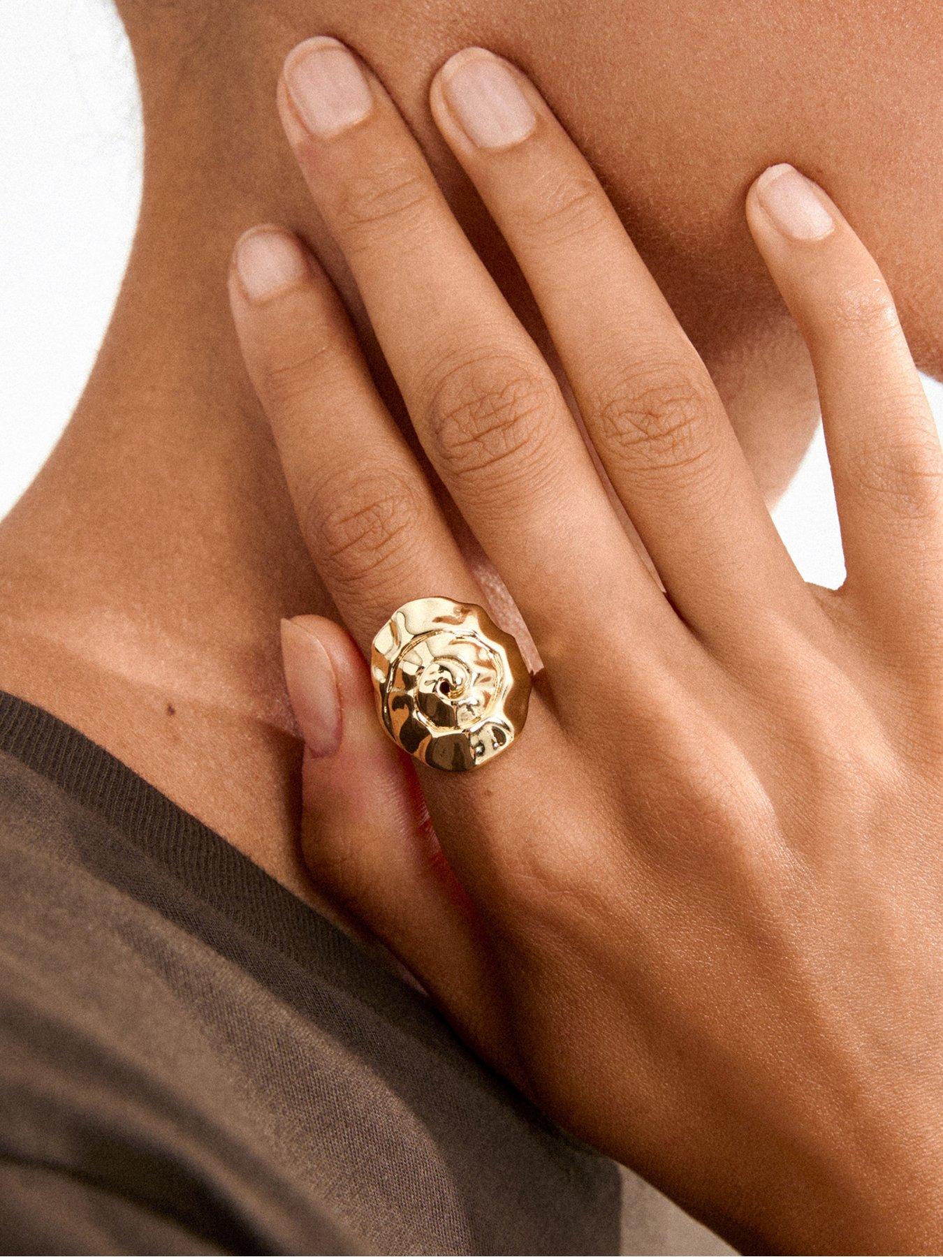 Image 3 of 6 of Pilgrim HAZE ring gold-plated