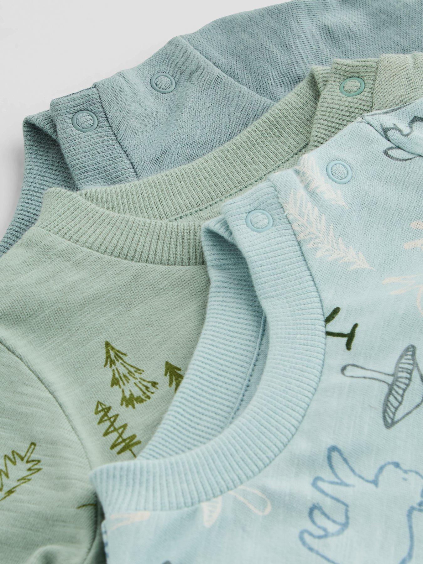 Image 5 of 5 of The Very Collection Baby Boys Woodland 3 Pack Tops (3 months - 24 months)