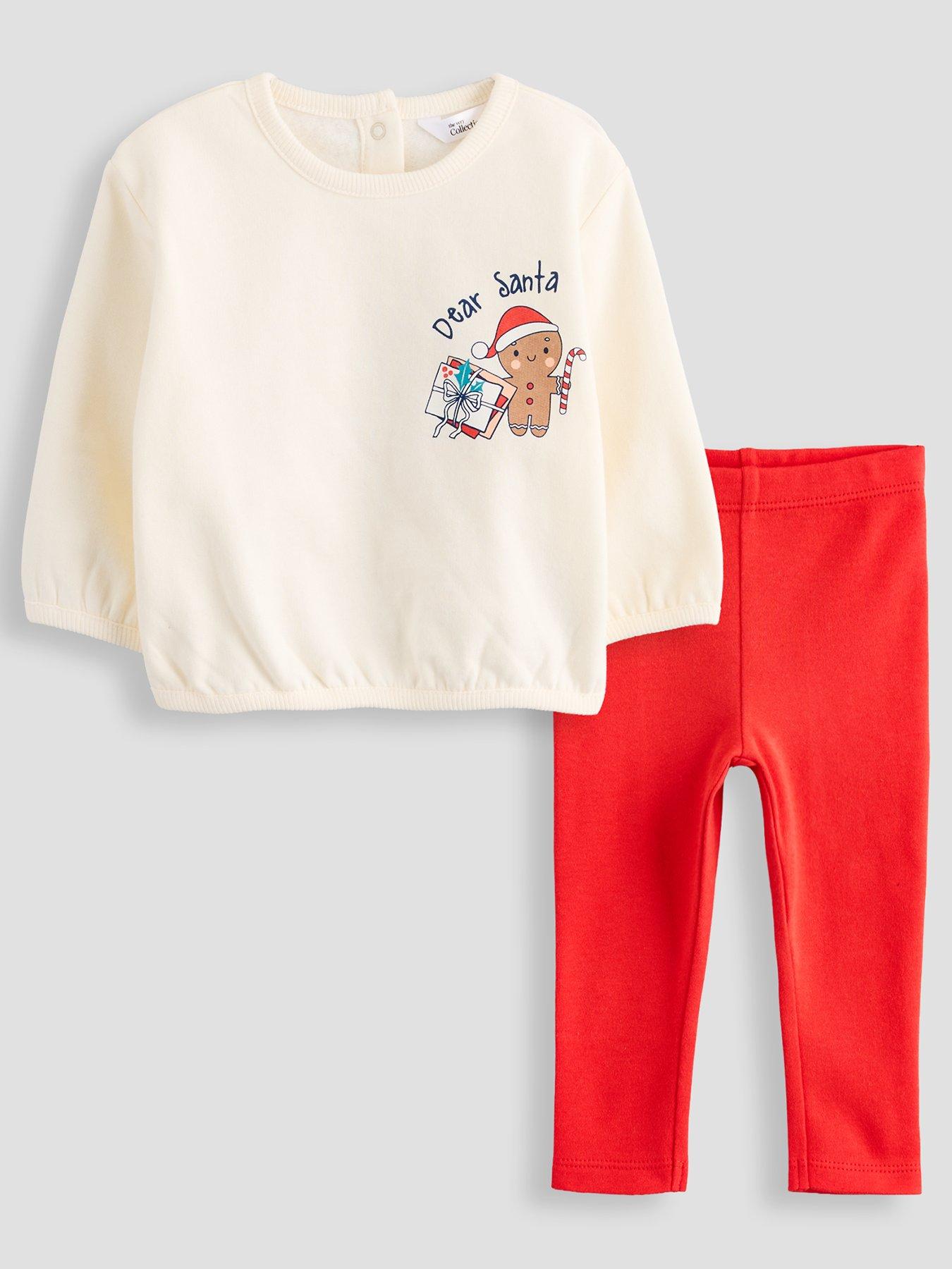 Image 1 of 5 of The Very Collection Baby Boys Dear Santa 2-Piece Sweatshirt Legging Set (3 months - 24 months) - Multi