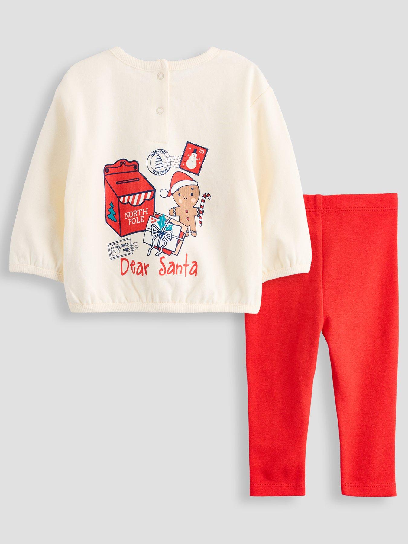 Image 2 of 5 of The Very Collection Baby Boys Dear Santa 2-Piece Sweatshirt Legging Set (3 months - 24 months) - Multi