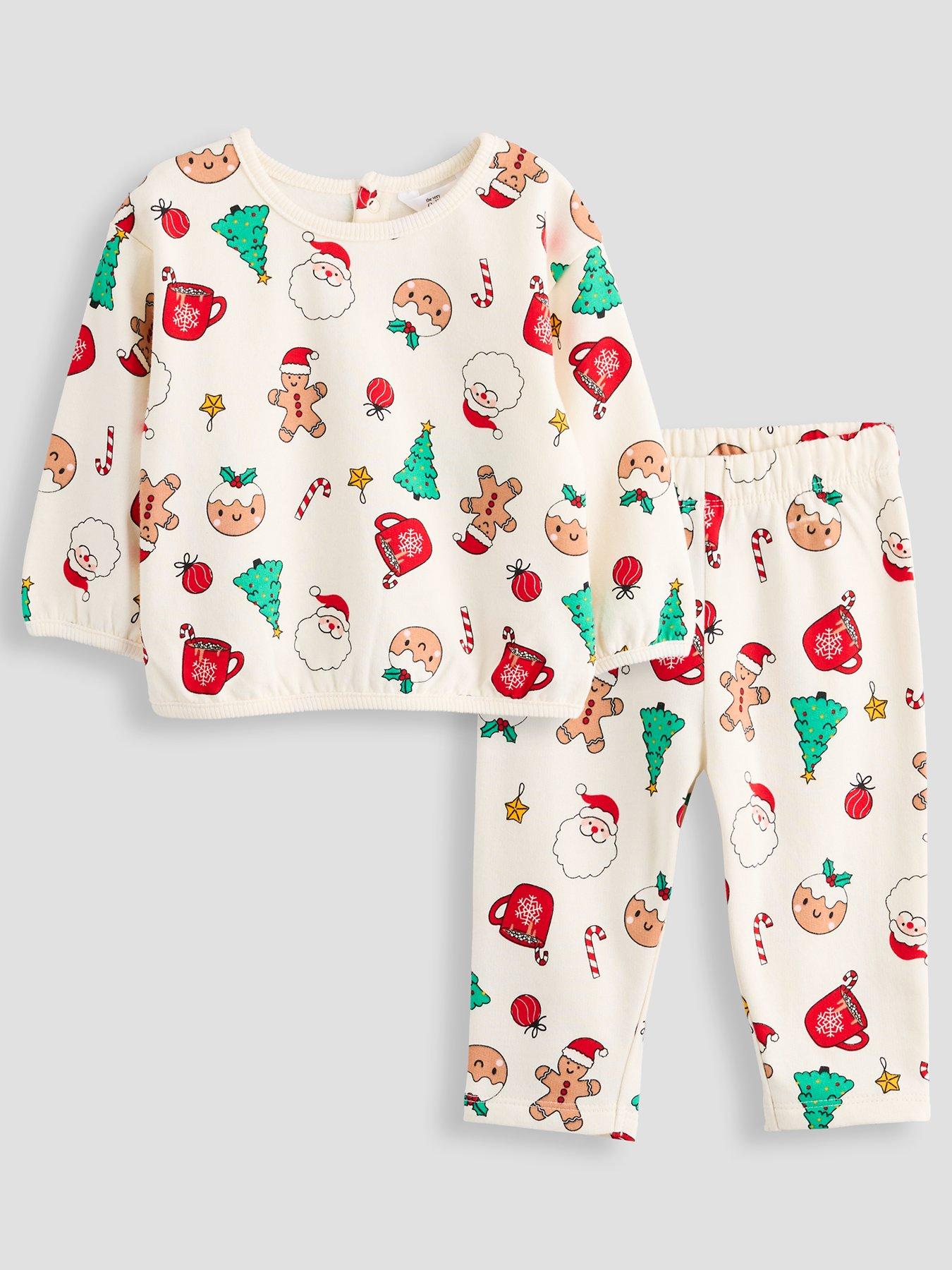 Image 1 of 5 of The Very Collection Baby Unisex Christmas Printed Jog Set (3 months - 24 months) &nbsp;- Multi