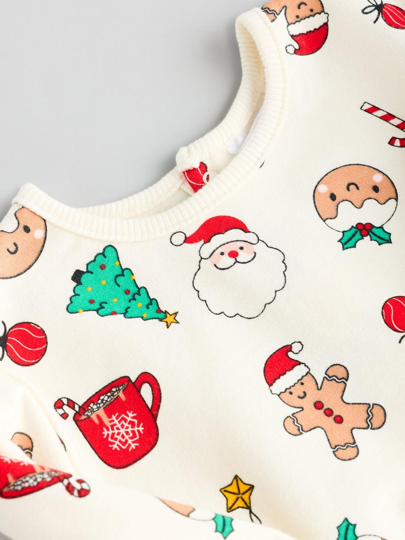 Image 4 of 5 of The Very Collection Baby Unisex Christmas Printed Jog Set (3 months - 24 months) &nbsp;- Multi